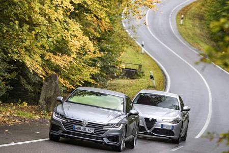 VW Arteon 2.0 TSI, Alfa Romeo Giulia Veloce, Exterieur