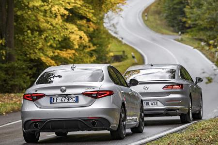 VW Arteon 2.0 TSI, Alfa Romeo Giulia Veloce, Exterieur