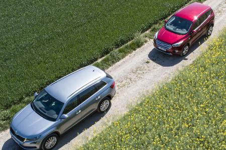 Ford Kuga 2.0 TCCi 4x4 DKG, Skoda Kodiaq 2.0 TDI 4x4 DSG, Exterieur