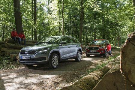 Ford Kuga 2.0 TCCi 4x4 DKG, Skoda Kodiaq 2.0 TDI 4x4 DSG, Exterieur