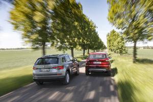 Ford Kuga 2.0 TCCi 4x4 DKG, Skoda Kodiaq 2.0 TDI 4x4 DSG, Exterieur