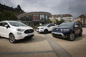 Dacia Duster Tce 125 4x4, Ford Ecosport 1.0 Ecoboost, Opel Mokka X 1.4 Turbo, Exterieur