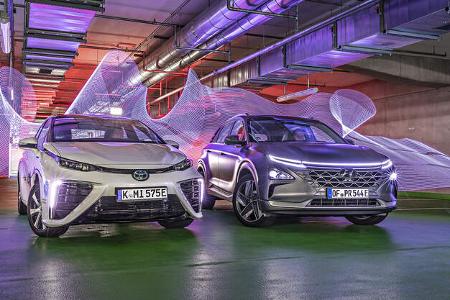 Hyundai Nexo, Toyota Mirai, Exterieur