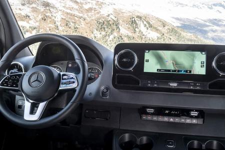 Mercedes Sprinter 319 CDI 4x4 Modelljahr 2019 Wintertest 