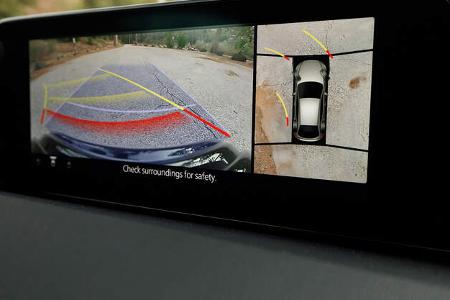 Mazda 3 Skyactive G (2019), Infotainment, Display, Rückfahrkamera