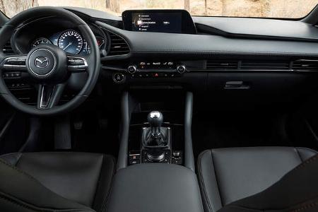 Mazda 3 Skyactive G (2019), Innenraum, Interior, Cockpit, Lenkrad