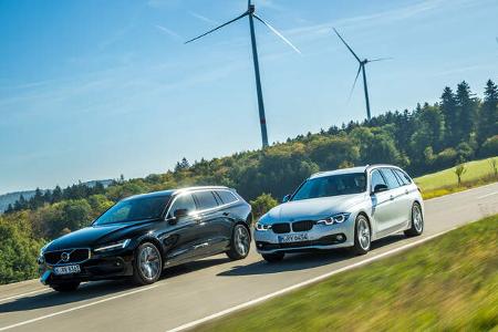 BMW 318d Touring Sport Line, Volvo V60 D3 Momentum