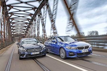 BMW 330i, Mercedes C300, Vergleichstest, ams0619