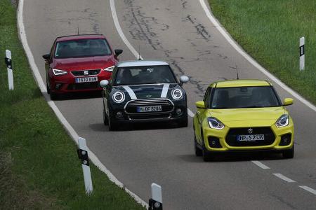 Mini Cooper, Seat Ibiza, Suzuki Swift, Vergleichstest, ams052019