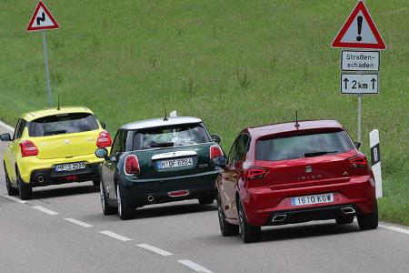 Mini Cooper, Seat Ibiza, Suzuki Swift, Vergleichstest, ams052019