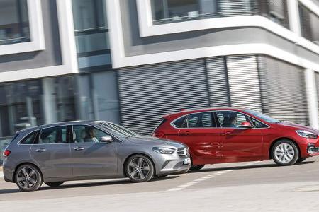 Mercedes B200d, BMW 218d Active Tourer