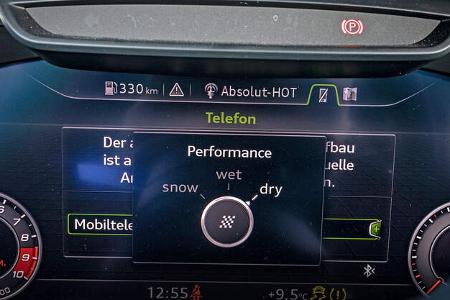 Audi R8 V10 Performance, Digitiale Armaturen 