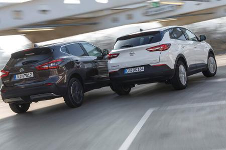 Nissan Qashqai, Opel Grandland X, exterieur