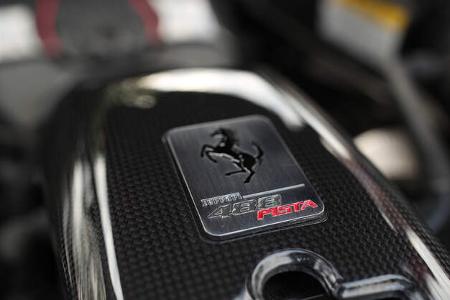 Ferrari 488 Pista, Motorraum