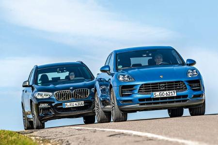 BMW X3 M40i, Porsche Macan S, Exterieur