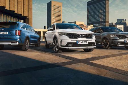 Kia Sorento Modelljahr 2022 neues Logo