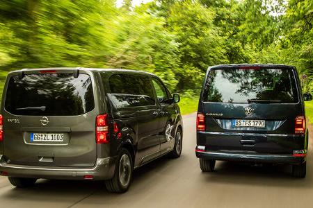 Opel Zafira Life, VW Caravelle, Exterieur