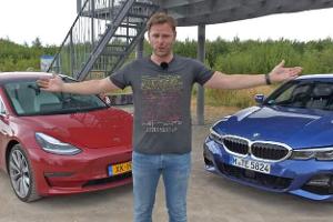 Tesla Model 3 gegen BMW 330i
