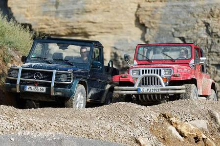 Jeep Wrangler & Mercedes G