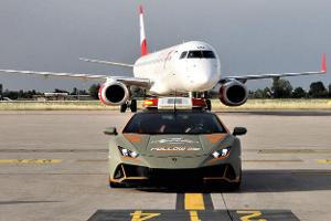 Lamborghini Huracan Evo Follow Me Flughafen Bologna