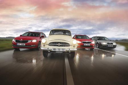 Vier Generationen Skoda Octavia, Exterieur