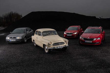 Vier Generationen Skoda Octavia, Exterieur