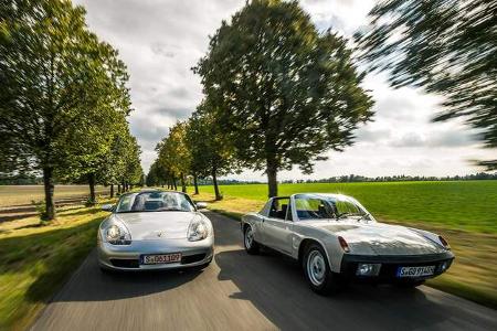 Porsche Mittelmotor-Vergleich 914 Boxster (986)