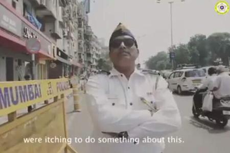 Hup-Bestrafungsampel in Indien