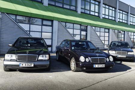 Mercedes-Benz 500 SEL, Mercedes-Benz E 280 Avantgarde, Mercedes-Benz C 220 Elegance, Exterieur