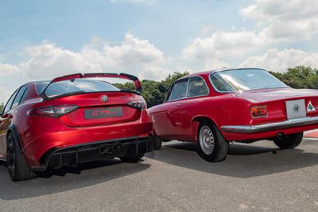 Alfa Romeo Giulia GTAm, alt und neu im Vergleich