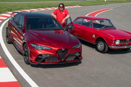 Alfa Romeo Giulia GTAm, alt und neu im Vergleich
