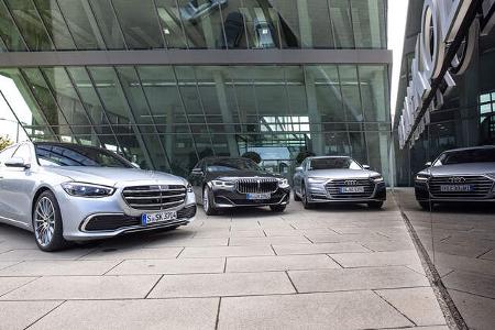 Mercedes S-Klasse vs Audi A8 und BMW 7er