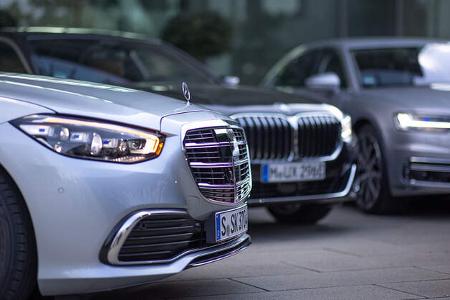 Mercedes S-Klasse vs Audi A8 und BMW 7er