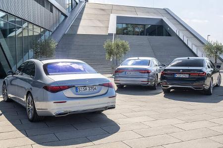 Mercedes S-Klasse vs Audi A8 und BMW 7er
