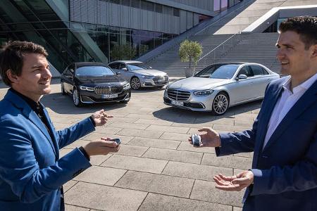 Mercedes S-Klasse vs Audi A8 und BMW 7er
