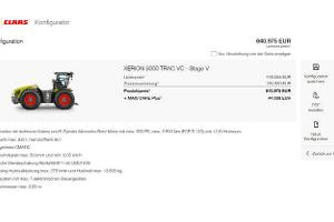 Claas Xerion 5000 Traktor Konfigurator