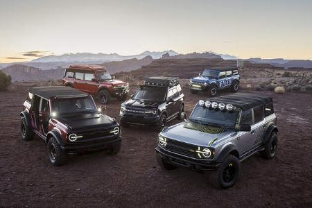 Ford Bronco Sondermodelle auf Moab Easter Jeep Safari 2021