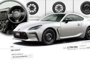 Toyota GR86 Konfigurator Basisversion Japan Stahlfelgen