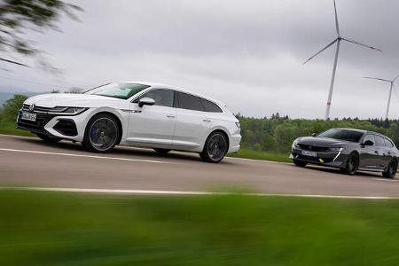 Peugeot 508 SW PSE, VW Arteon SB R, Exterieur