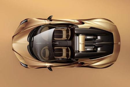 Bugatti Sur Mesure W16 Mistral Convertible in Gold
