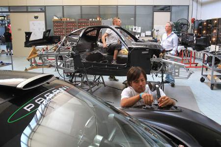 Kleinserien-Hersteller Pagani, Fertigung