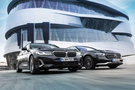 Mercedes E-Klasse, BMW 5er