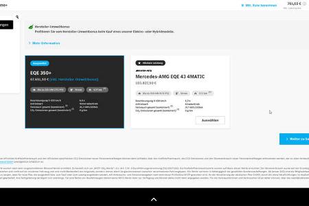 Mercedes-AMG EQE 43 4Matic Konfigurator (2022)