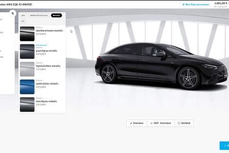 Mercedes-AMG EQE 43 4Matic Konfigurator (2022) Metallic-Lackierungen