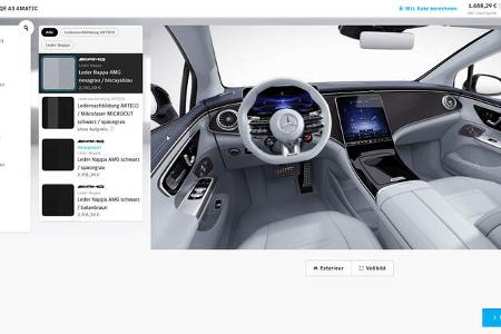 Mercedes-AMG EQE 43 4Matic Konfigurator (2022) Cockpit