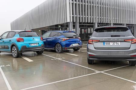Skoda Fabia, Hyundai i20, Citroen C3