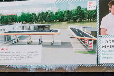 Paul PH2P LKW Wasserstoff Brennstoffzelle H2-Tankstelle Shell