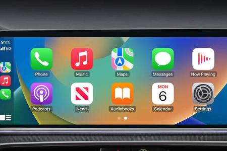 Apple Carplay Update mit neuen Designs und Steuerung von Komfortfunktionen im Auto.