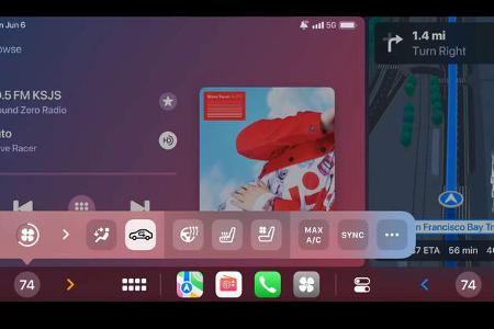 Apple Carplay Update mit neuen Designs und Steuerung von Komfortfunktionen im Auto.