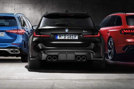 Sport-Kombi Kaltvergleich BMW M3 Touring Audi RS4 Mercedes C 43 AMG
